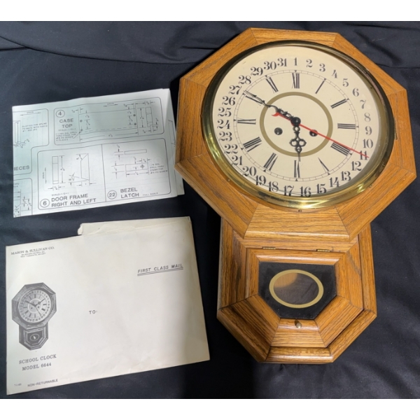 School Clock Model 6644 with Manual