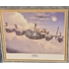 Image 3 : "Avro Lancaster", 23.5 x 22 Print Framed Under Glass