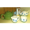 Image 1 : Two Collectible Tea Pots W/ Vase & Cream + Sugar Containers