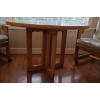Image 7 : Wooden Kitchen Table w/ 4 Chairs (Worn) - Table Measures 42W, 29T 