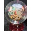Image 4 : Wang Xisan Ji School Reverse Painting of a Rooster Crystal Globe