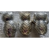 Image 4 : No Evil 3 Piece Decorative Owl Figures 6T w/ Tapestry & Novelty Stone
