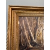 Image 7 :  F. Briggs, 1801, Antique Guernsey Cow & Milkmaid Oil on Canvas  w/ Golden Frame - 38.5x49
