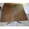 Image 2 : Wooden Side Table, Extendable w/ Hidden Storage, Claw Feet - 30W, 15D, 29T When Closed 