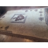Image 1 : Area Rug w/ Burgundy Flower Pattern 63 X 85  