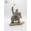 Image 2 : Collection Of Asian-Style Pottery, Teapot , Tea Bowl, A lid Container, And A Soapstone Figurine 