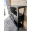 Image 3 : Black Wooden Storage Unit With Shelves, Cabinets, and Drawers