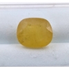 Image 2 : Kashmir Yellow Sapphire gemstone 4.45 ct Certified  ($6,074 Appraisal)