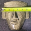 Image 7 : Hand Carved Black Obsidian Aztec Face Sculpture Gold Sheen 2.5 Pounds