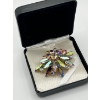 Image 2 : Unsigned Sherman pin aurora borealis 1950s vintage brooch