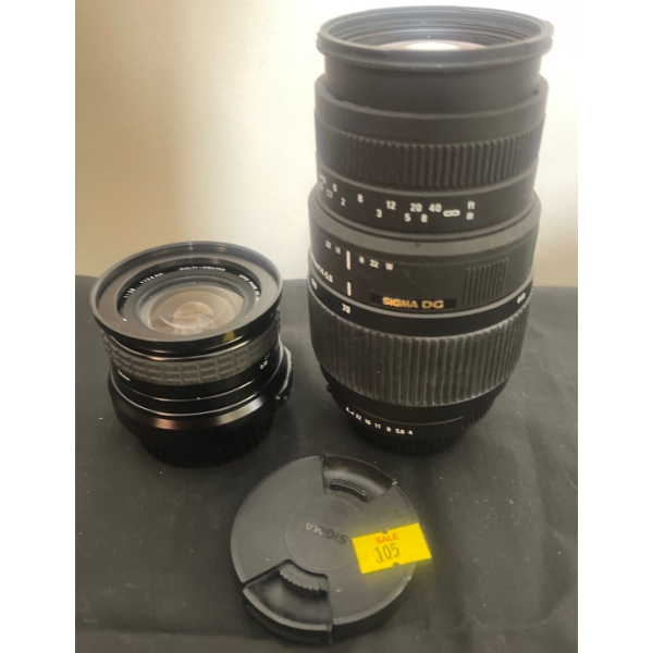 SIGMA Super Wide II 1:2.8 f=24mm & SIGMA 70-300mm 1:4-5.6