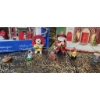 Image 8 : Christmas Village Decorations With Illuminated Fire Stations Themed Ornaments and Slow Globe