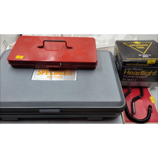 Tool & Part Collection - Boxed Sets Sockets Flood Light Bulb & More