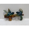 Image 1 : Chalk Birds, Pair of Blue Birds on a Branch 8.5H