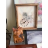 Image 2 : Framed Cat Art and Clock