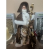 Image 4 : Lux Christmas Collection - Boujie Santa In Olive OverCoat New Holiday Garland Holographic Bulbs 