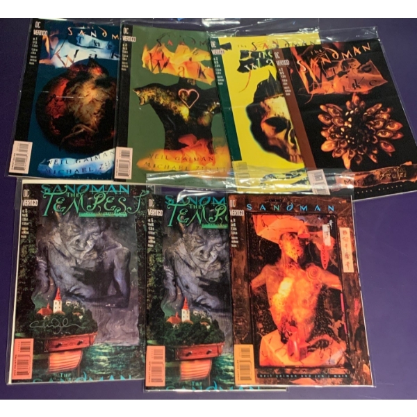 DC Comics 'Sandman Tempest & The Wake' Comic Collection, 'Tempest' One is Signed by Artist 