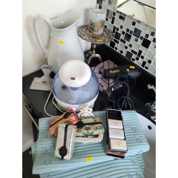 Bath Essentials Including Vicks Humidifier 