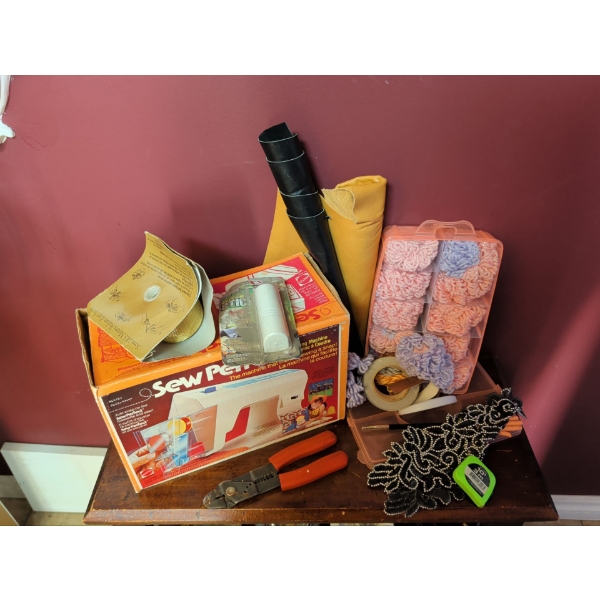 Sewing Essentials - Portable Sewing Machine Craft Organizer Hand Tools & More