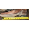 Image 7 : - Brown Leather Boots w/ Square Toe (10.5" Exterior Sole Length) and Braided Whip