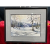 Image 1 : Mavis Zydyk, Birch Forest in Winter Original Watercolour 16Wx12H