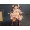 Image 5 : Porcelain Doll on rocker, Mother Mary Art and Curved Glam Frame