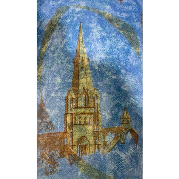 Robertson United Church by Rosemary Rees Print  (12.25" x 19.25" Before Frame)