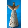 Image 2 :  Large Battery Powered Holiday Light Up Angel (1 FT Tall) Plus Partylite Angel (wing glued back on)