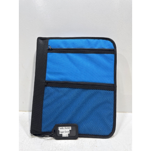 Binder of Upper Deck 11-12 Hockey Cards