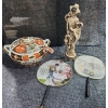 Image 1 : Japanese Porcelain Lidded Tureen & Ladle In The Imari Style, Chinese Ancient Hand Fan, And More.
