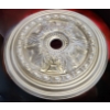 Image 1 : Ceiling Light Medallion 32 Diameter, Has Been Lightly Painted with Gold Finish