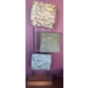 Image 5 : Home Decor Bundle - Gothic Floating Shelf Iron Side Table 3 Panel Floor Ornament 26"Tall