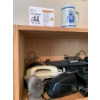 Image 2 : Two Wooden Shelving Unit with Assorted Electronics and Accessories