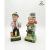 Image 1 : Vintage Ceramic Mini-Decanters From The Hoffman Mr. Lucky Series 