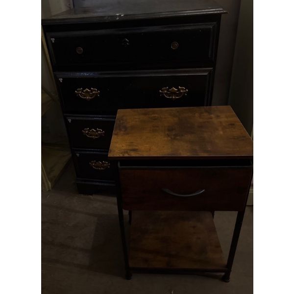 Black Dresser (28W, 36T) w/ Small Storage 