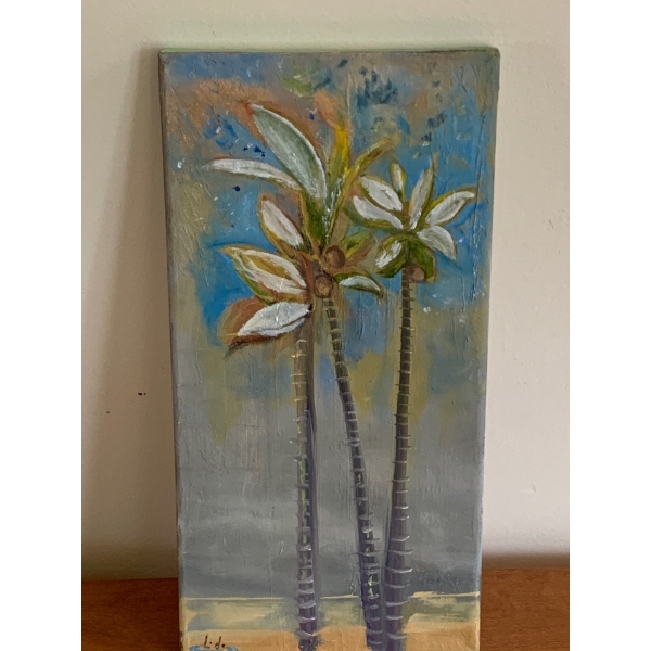 Lauri Ansell Palms Oil On Board  16 x 20