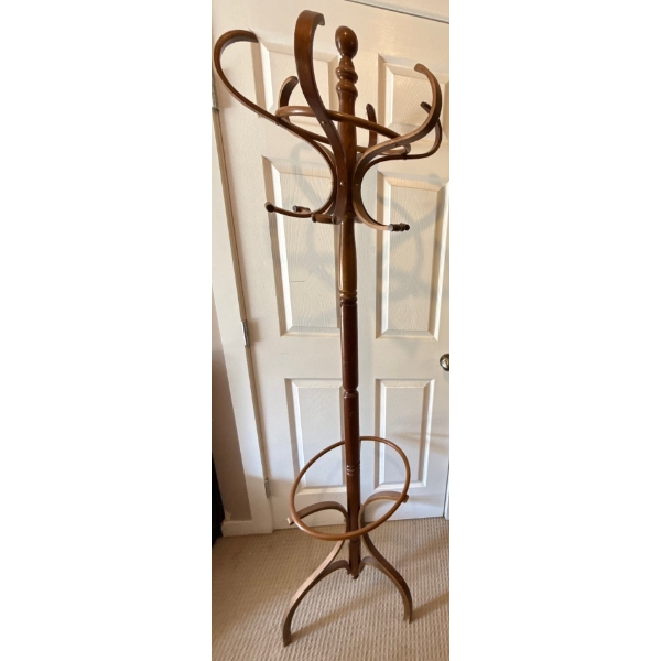 7 Ft Tall Oak Coat Tree