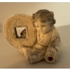 Image 3 : Hard Carved Bone Ivory Frisky Figures & Infant Holding Chinese Yen Currency 2.5T