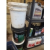 Image 4 : Shop Utility Shelf 35 W, 18 D, 72 T w/ Assorted Vehicle Fluids (4)