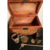 Image 2 : Rattan Jewellery Chest 16x10  w/ Brass Draught Mugs Unique Shoe Horn & More