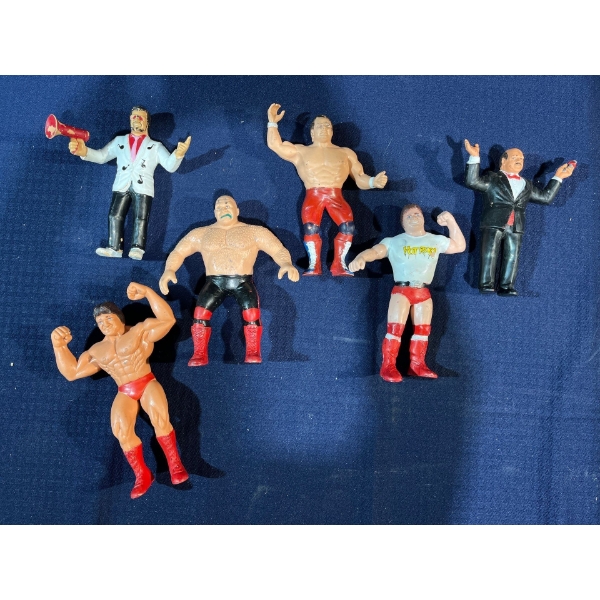 x6 1986 WWE LBJ Figurines