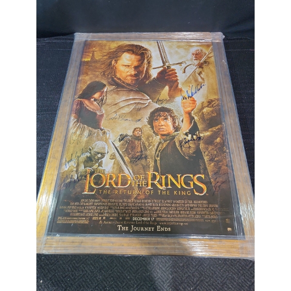 Signed LORD OF THE RINGS Movie Poster!