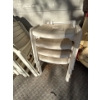 Image 2 : -set of eight plastic lawn chairs, and four stool/leg rest