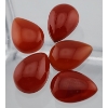 Image 2 : Carnelian (26.9 ct, 14x10 mm Pear Shape Cabochon)