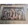 Image 4 : Reproduction Egyptian Papyrus Paintings: Two 17 X 25 and 25 X 17