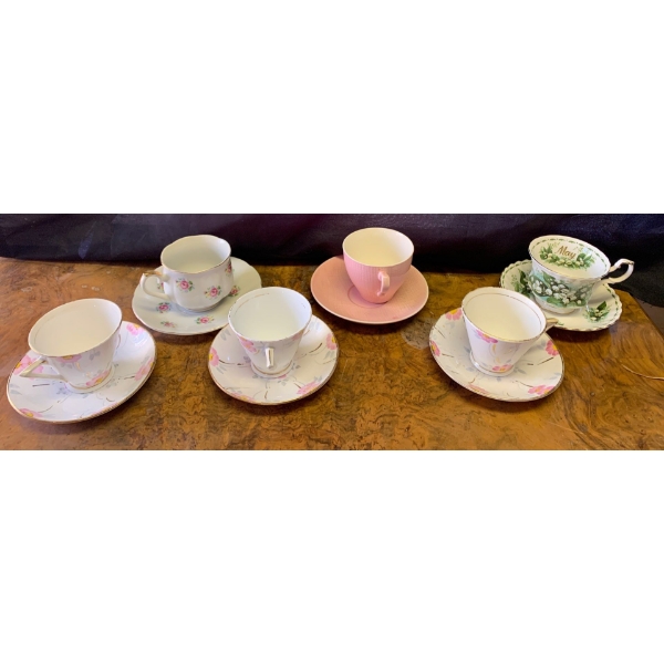 Tea Party Essentials - Tea Cups Saucers Cream Canister & More