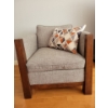 STICKLEY HIGHLANDS Accent Chair - Cherry Oak w/ Upholstery 30x37x27