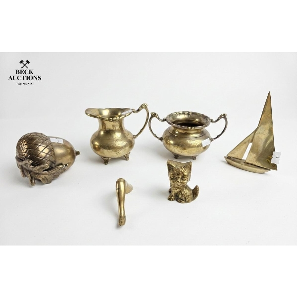 Collection Of Vintage Brass Decorative And Figurine.