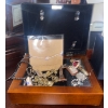 Image 2 : Beautiful Wood Jewelery Boxes w/ Contents & Assorted Mini Perfume Bottles