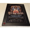 Rock N Roll Rock Music Festival Framed Poster-2017  21x33"tall